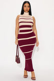 Double Stripe Sweater Dress (S-L)