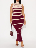 Double Stripe Sweater Dress (S-L)
