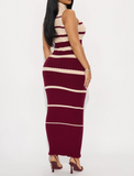 Double Stripe Sweater Dress (S-L)