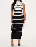 Double Stripe Sweater Dress (S-L)