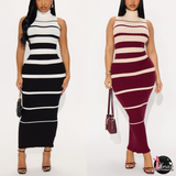 Double Stripe Sweater Dress (S-L)