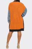 Fall Sweater Dress-Pumpkin
