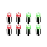2/4/8Pcs Colorful LED Wheel Lights Car Tire Valve Caps Neon Light Universal Motorcycle Bicycle Valve Cover Auto Accessories