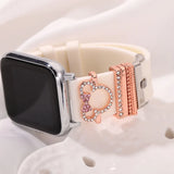 5pcs/set Disney Minnie Diamond Strap Decoration Rings for Apple Band