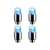 2/4/8Pcs Colorful LED Wheel Lights Car Tire Valve Caps Neon Light Universal Motorcycle Bicycle Valve Cover Auto Accessories