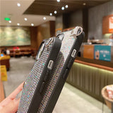 Glitter Crossbody Iphone case with card holder