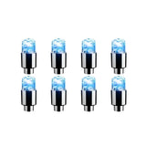 2/4/8Pcs Colorful LED Wheel Lights Car Tire Valve Caps Neon Light Universal Motorcycle Bicycle Valve Cover Auto Accessories