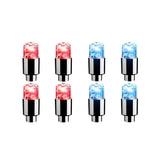 2/4/8Pcs Colorful LED Wheel Lights Car Tire Valve Caps Neon Light Universal Motorcycle Bicycle Valve Cover Auto Accessories