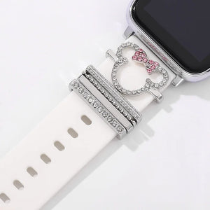 5pcs/set Disney Minnie Diamond Strap Decoration Rings for Apple Band
