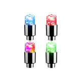 2/4/8Pcs Colorful LED Wheel Lights Car Tire Valve Caps Neon Light Universal Motorcycle Bicycle Valve Cover Auto Accessories