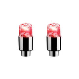 2/4/8Pcs Colorful LED Wheel Lights Car Tire Valve Caps Neon Light Universal Motorcycle Bicycle Valve Cover Auto Accessories