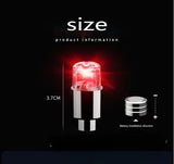 2/4/8Pcs Colorful LED Wheel Lights Car Tire Valve Caps Neon Light Universal Motorcycle Bicycle Valve Cover Auto Accessories