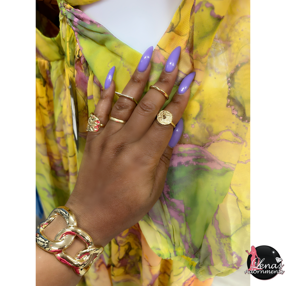 Gold texture Ring