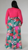 Curvy Miami Pants Green 1X-3X