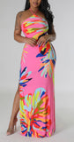 Criss Cross Palm Dress
