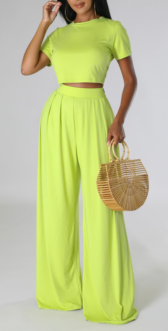 Sour Apple Pant Set