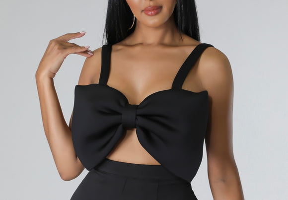 Black Bow Top