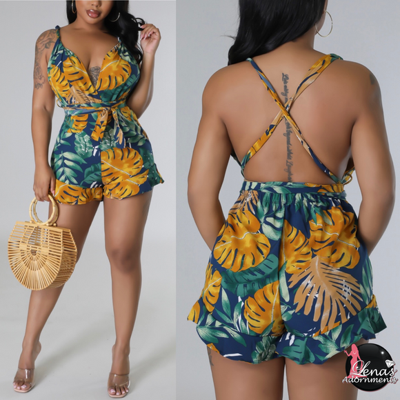 Palm Tree Paradise Romper