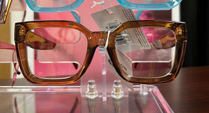 Fashion Glasses (Clear Brown)