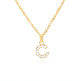 Tiny A-Z Initial Letter Necklace