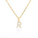 Tiny A-Z Initial Letter Necklace