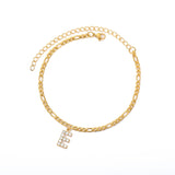 Tiny Letter Anklet