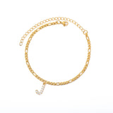 Tiny Letter Anklet