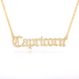 Zodiac Necklace Stainless Steel Gold 14 Inch (Gold, Rose Gold and Silver)