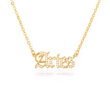 Zodiac Necklace Stainless Steel Gold 14 Inch (Gold, Rose Gold and Silver)