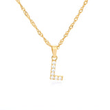 Tiny A-Z Initial Letter Necklace