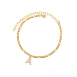 Tiny Letter Anklet