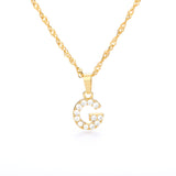Tiny A-Z Initial Letter Necklace