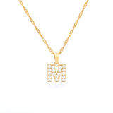 Tiny A-Z Initial Letter Necklace