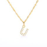 Tiny A-Z Initial Letter Necklace