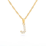 Tiny A-Z Initial Letter Necklace