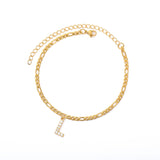 Tiny Letter Anklet