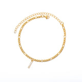Tiny Letter Anklet