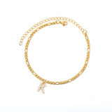 Tiny Letter Anklet