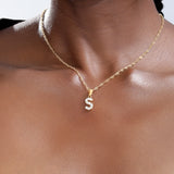 Tiny A-Z Initial Letter Necklace