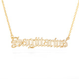 Zodiac Necklace Stainless Steel Gold 14 Inch (Gold, Rose Gold and Silver)