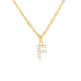 Tiny A-Z Initial Letter Necklace
