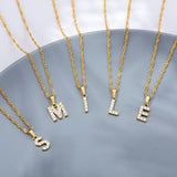 Tiny A-Z Initial Letter Necklace