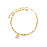 Tiny Letter Anklet