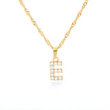 Tiny A-Z Initial Letter Necklace
