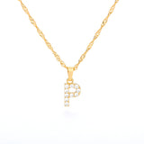 Tiny A-Z Initial Letter Necklace