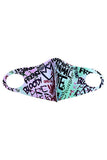 Graffiti Tote with Matching Face Mask
