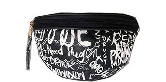 Graffiti Waist Bag/Matching Face Mask