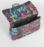 Graffiti Shoulder Purse /Clutch