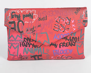 Graffiti Fall Clutch