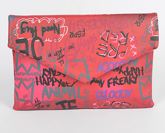 Graffiti Fall Clutch